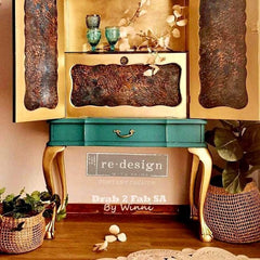 A1 Decoupage Paper | Aged Patina | Redesign With Prima | 23.4” x 33.1” | A1 Decoupage Fiber, Furniture Paper, Large Decoupage Paper