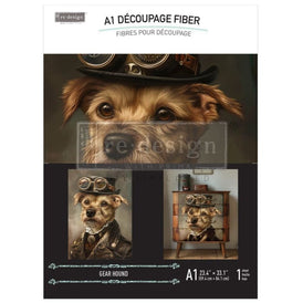 Gear Hound A1 Decoupage Paper by Redesign With Prima | 23.4” x 33.1”