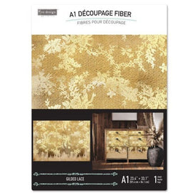 Gilded Lace A1 Decoupage Paper by Redesign With Prima | 23.4” x 33.1”