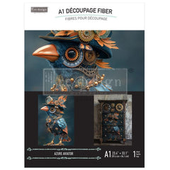 Azure Aviator A1 Decoupage Paper by Redesign With Prima | 23.4” x 33.1”