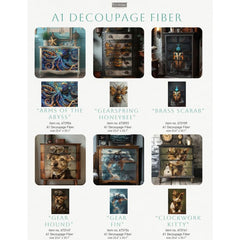 Azure Aviator A1 Decoupage Paper by Redesign With Prima | 23.4” x 33.1”