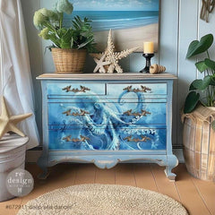 Deep Sea Dancer A1 Decoupage Paper by Redesign With Prima | 23.4” x 33.1” | Ocean Breeze Collection