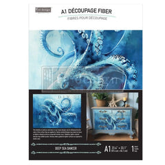 Deep Sea Dancer A1 Decoupage Paper by Redesign With Prima | 23.4” x 33.1” | Ocean Breeze Collection