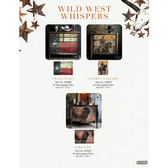 Yakitude A1 Decoupage Paper by Redesign With Prima | 23.4” x 33.1” | Wild West Whispers Collection