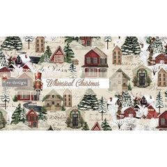 Christmas Cargo Decoupage Fiber Paper by Redesign With Prima 3pk | A3 11.7” x 16.5” each | Whimsical Christmas Collection