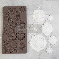 Dazzling Ornates Decor Mould by Redesign With Prima | 5" x 10" x 8mm | Christmas Collection