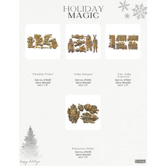 Festive Gingerbread Treats Mould by Redesign With Prima | 5" x 8" x 8mm | Holiday Magic Collection