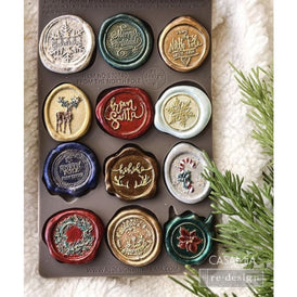 From the North Pole Christmas Wax Seal Mould by Redesign With Prima | 5" x 8" x 8mm | Christmas Collection