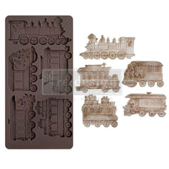 The Jolly Express Mould by Redesign With Prima | 5" x 10" x 8mm | Holiday Magic Collection