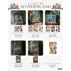 Whimsey Craft Chronicles Mould by Redesign With Prima | 5" x 8" x 8mm | Lost in Wonderland Collection