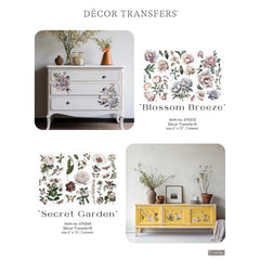 Blossom Breeze Small Furniture Transfer by Redesign With Prima | 6” x 12”