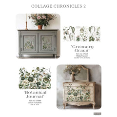 Botanical Journal Furniture Transfer by Redesign With Prima | 24” x 35” | Collage Chronicles 2 Collection