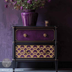 Golden Lacework Middy Furniture Transfer by Redesign With Prima | 8.5” x 11” | Kacha Collection