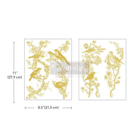 Golden Serenade Middy Furniture Transfer by Redesign With Prima | 8.5” x 11” | Kacha Collection