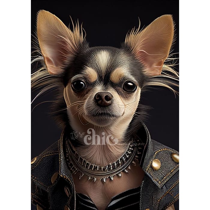 Chihuahua leather jacket best sale