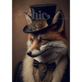 Mr Fancy Fox Decoupage Paper by It’s So Chic Furniture Art | A1/A2/A3