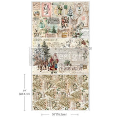 Holly Jolly Hideaway Decoupage Tissue Paper by Redesign With Prima 3pk | 19.5” x 30”