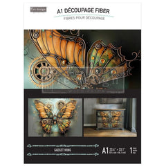 Gadget Wing A1 Decoupage Paper by Redesign With Prima | 23.4” x 33.1”