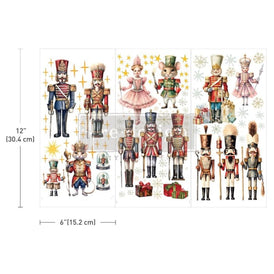 Nutcracker Christmas Small Furniture Transfer by Redesign With Prima | 6” x 12” | Christmas Collection