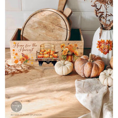 Autumn Splendour Small Furniture Transfer by Redesign With Prima | 6” x 12” | Rustic Harvest Collection