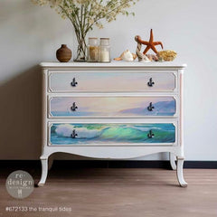 Tranquil Tides A1 Decoupage Paper by Redesign With Prima | 23.4” x 33.1” | Ocean Collection