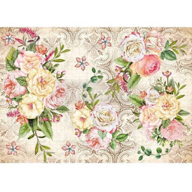 Decoupage Rice Paper, Amiable Roses, Redesign With Prima, Floral Decoupage, Pink Flower Paper