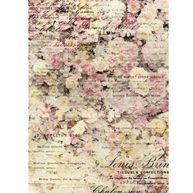 Decoupage Rice Paper, Floral & Dream, Redesign With Prima, Floral Decoupage, Pink Flower Paper