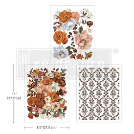 Classic Peach | Redesign With Prima | 8.5” x 11” | Middy Transfers, Floral Furniture, Furniture Transfers, Flower Decal, Autumn Transfers