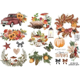 NEW | Prima Transfer | Autumn Essentials | Redesign With Prima | 6” x 12” | Furniture Transfers, Autumn Decals, Seasonal Crafts