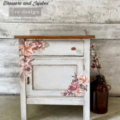 Exotica | Redesign With Prima | 6” x 12” | Furniture Transfers, Floral Furniture, Flower Decal, Small Transfers, For Furniture